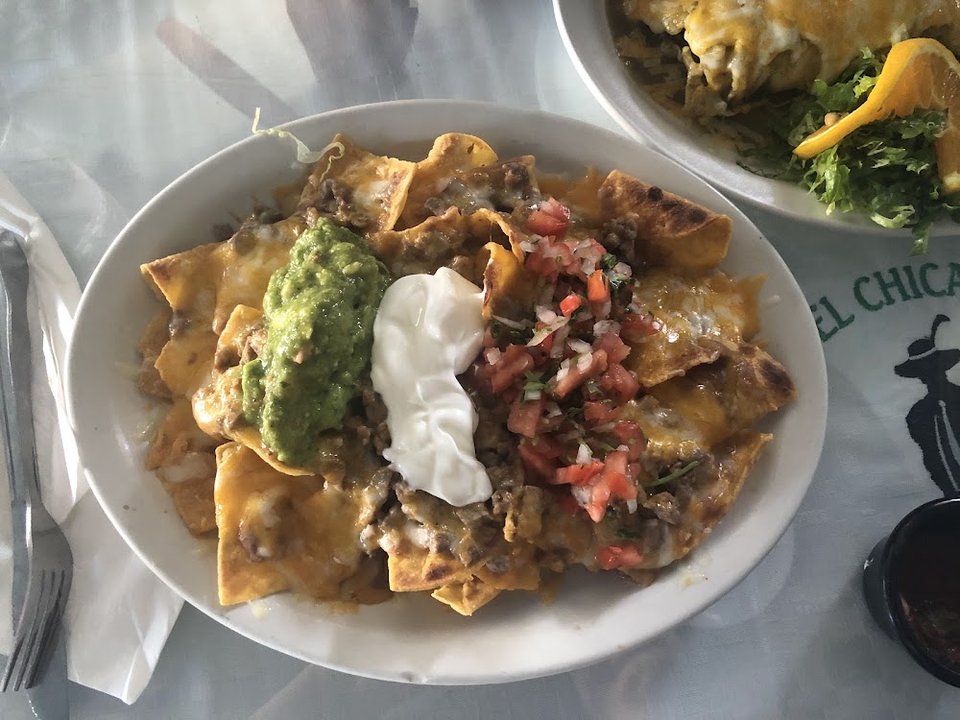 Mexican dishes listed under plate and burrito sections.