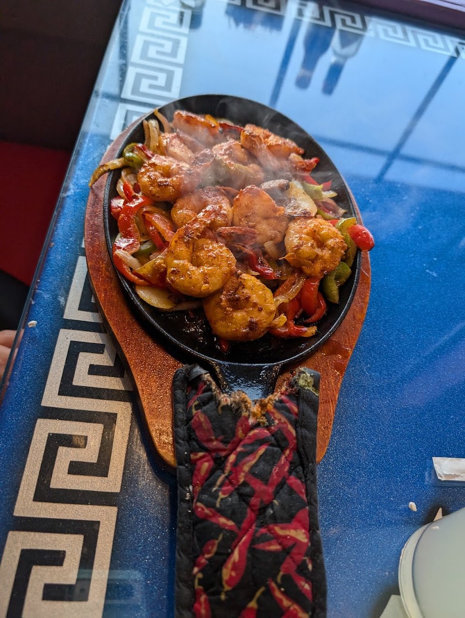 Mexican dishes listed under plate and burrito sections.